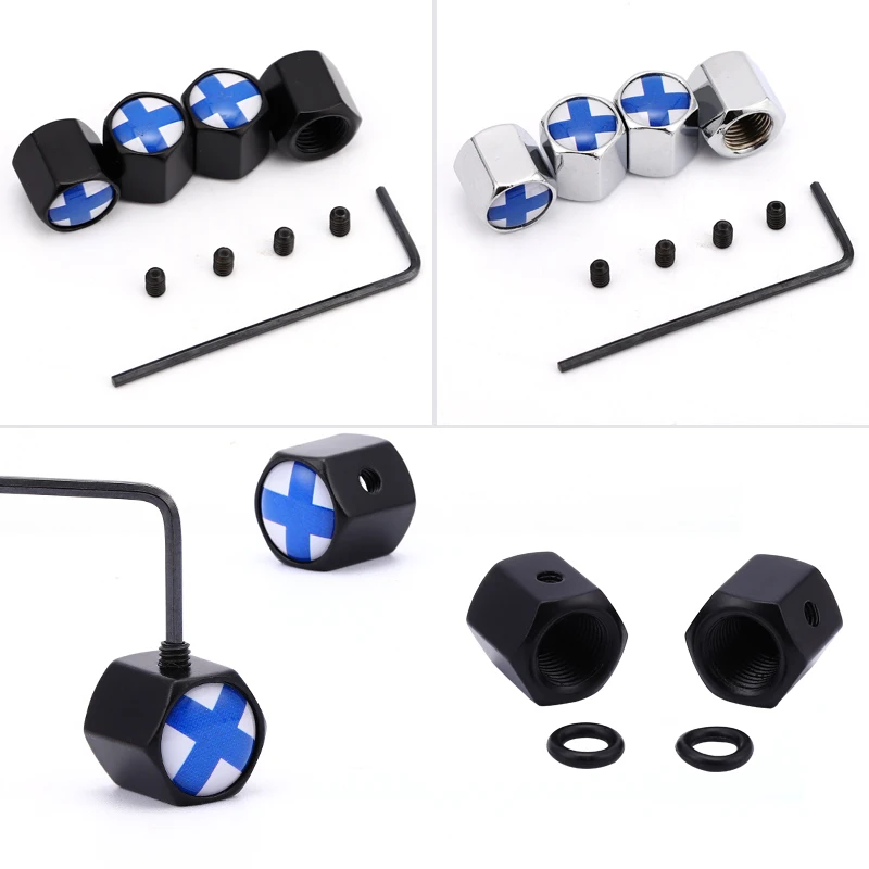 Флаг Финляндии автомобильные шины брикет для мотоциклетных шин крышки разъемы BMW