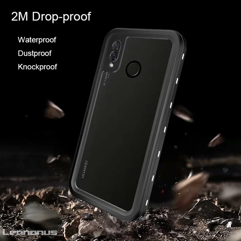 Leanonus чехол для huawei P20 Lite водонепроницаемый чехол пылезащитный полный Чехол Funda для huawei P20 Lite Nova 3e Спорт на открытом воздухе Coques
