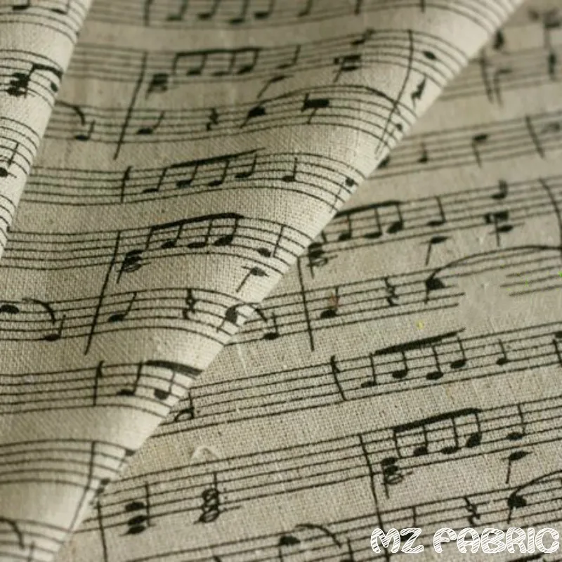

Retro Vintage Cotton Linen Fabric by meter Printing Stave Linen Fabric for DIY sewing home decor cotton fabric 100*150cm