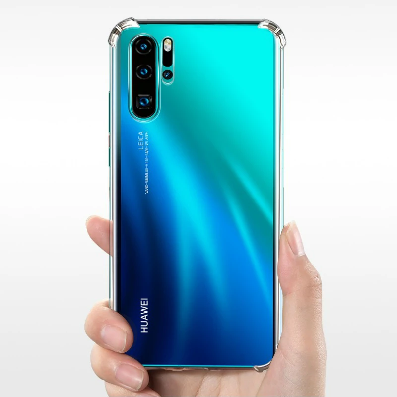 Чехол для мобильного телефона Huawei P30 Pro P20 Lite Mate 20 Y7 Y9 2019 прозрачный мягкий ТПУ