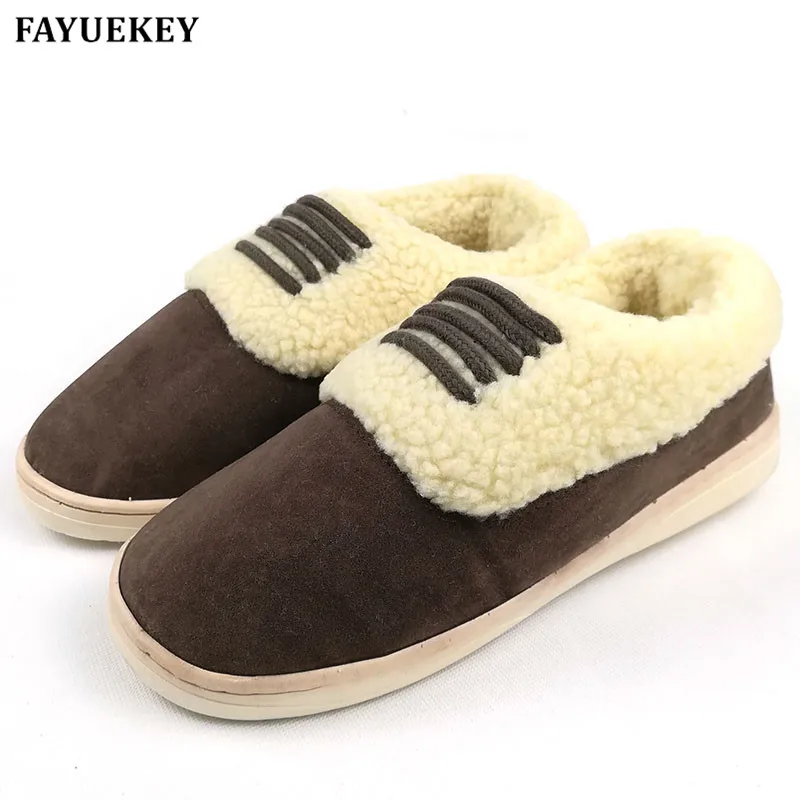 Зимние теплые домашние тапочки FAYUEKEY с хлопковой подкладкой для пар влюбленных