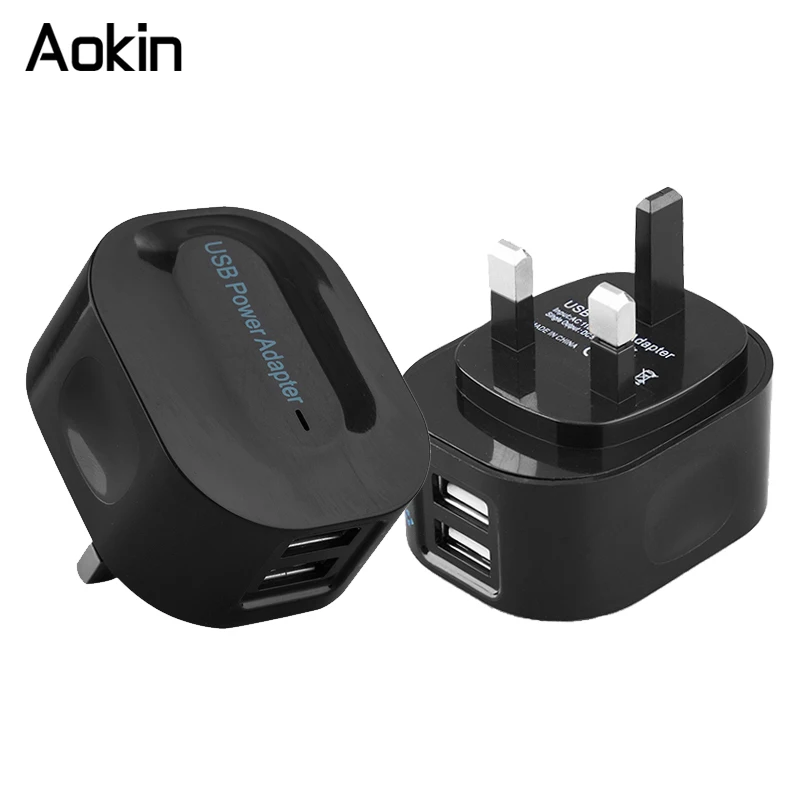 Адаптер зарядного устройства Aokin 2 USB 5 в 3 1 А быстрое зарядное устройство для
