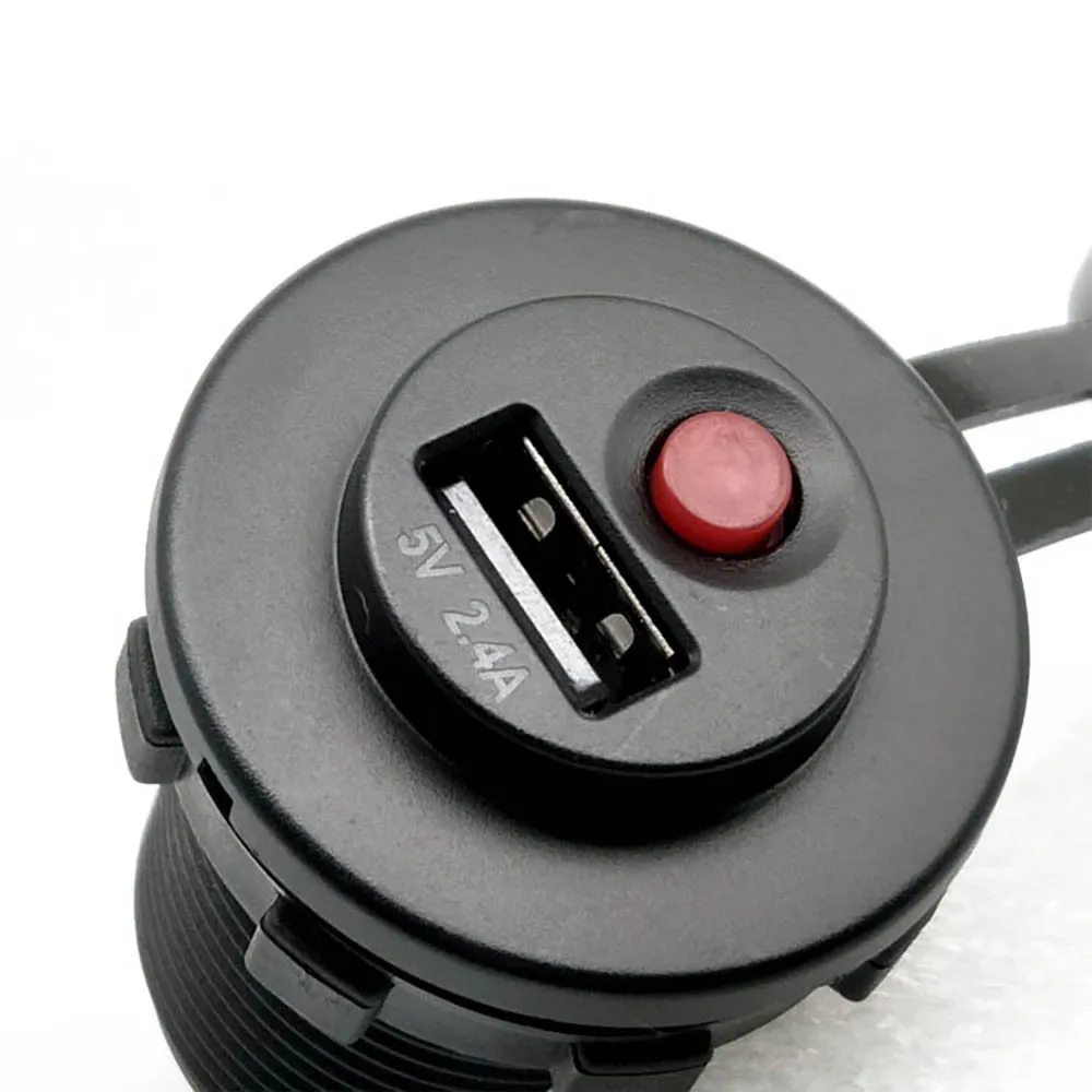 Кнопка переключения USB мотоциклетный телефон источник питания зарядное