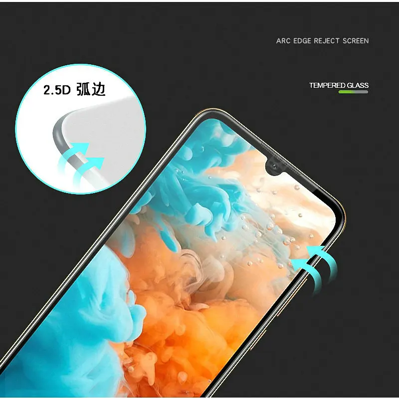 9H полное клеевое покрытие закаленное стекло Защита экрана для Huawei Y6 2019 Prime Pro