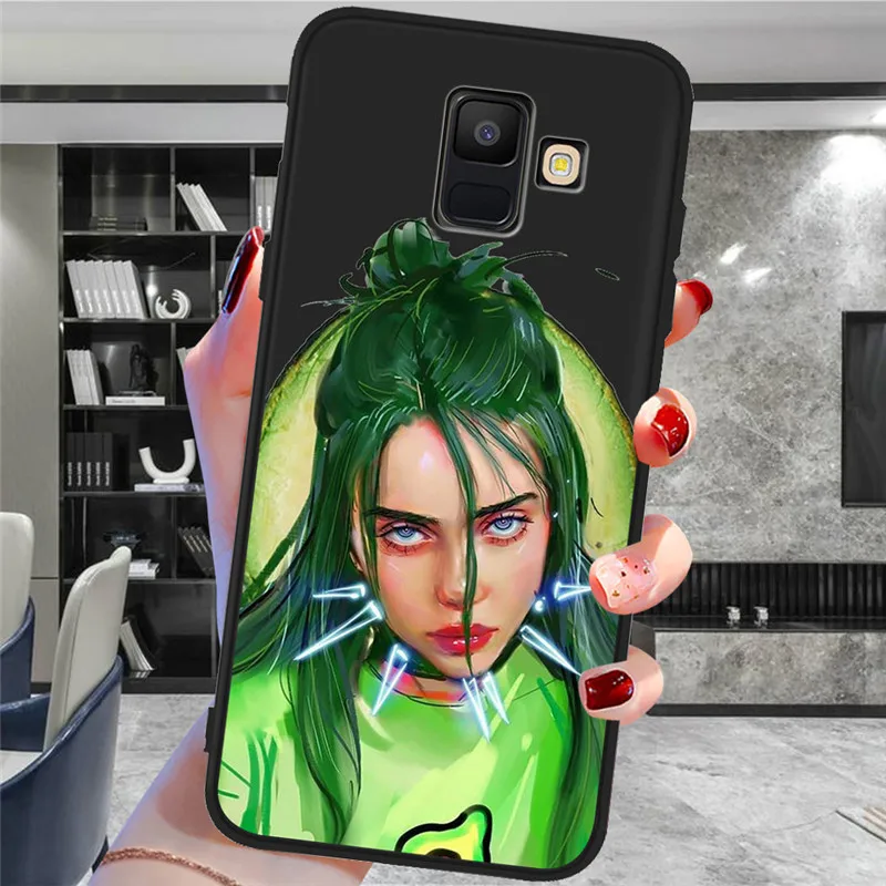 H1808 Billie eilish для samsung Galaxy A9 A8 A7 A6 A5 A3 J3 J4 J5 J6 J8 плюс M30 A40S A10 A20E чехол для телефона чехол Coque Etui - Цвет: H1808