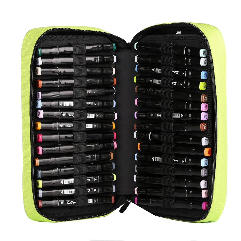 Симпатичная ручка пенал сумочка 60 отверстий художественный маркер кейс Большая