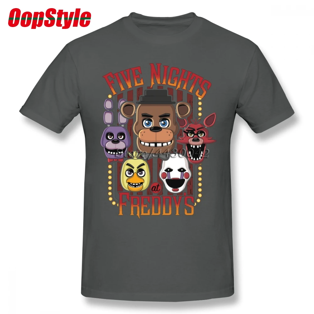 Five Nights At Freddy взрослая футболка для отдыха летние топы мужчин короткий рукав