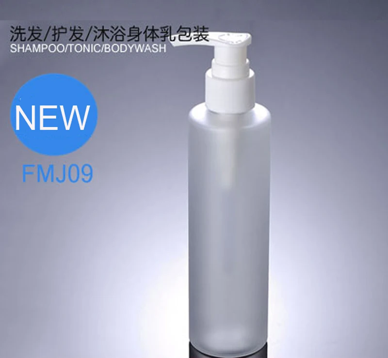 

300PCS/LOT High-grade 200ml Plastic FROSTED Lotion Bottle Transparent PET Soap Dispenser Cream Bottle