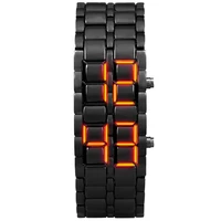 aidis youth sports watches waterproof electronic second generation binary led digital mens watch alloy wrist strap watch