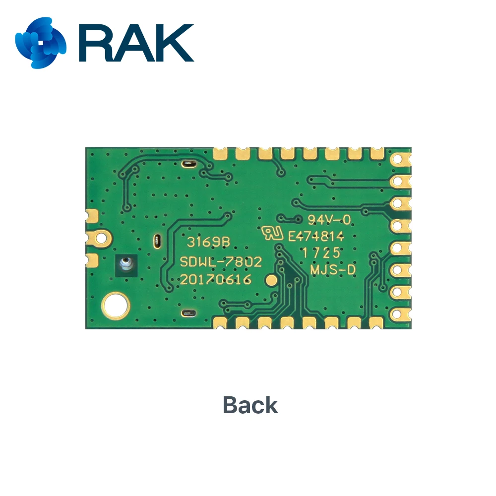 RAK812 низкая Мощность LoRaWAN модуль Комплексная TCXO Uart Беспроводной сетевой 433/470 мГц