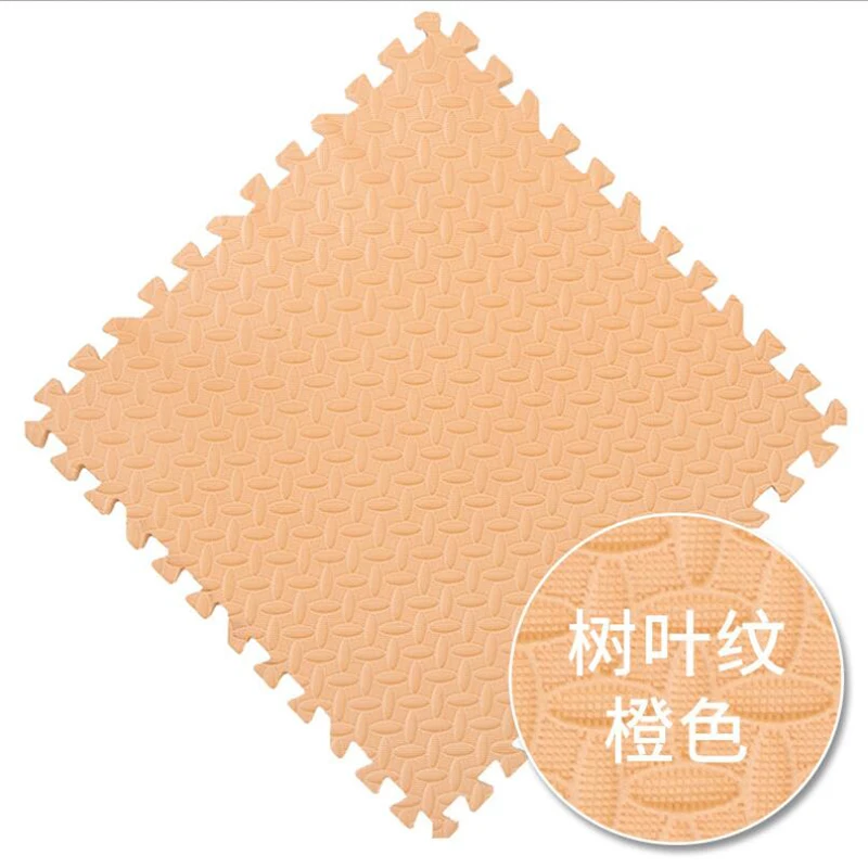 orange Разноцветный детский коврик-пазл 30*30 см, детский игровой коврик Puzzels, детская прочная плитка для упражнений, коврик из пены EVA для игры в спортзал, коврик, игрушки - Цвет: orange