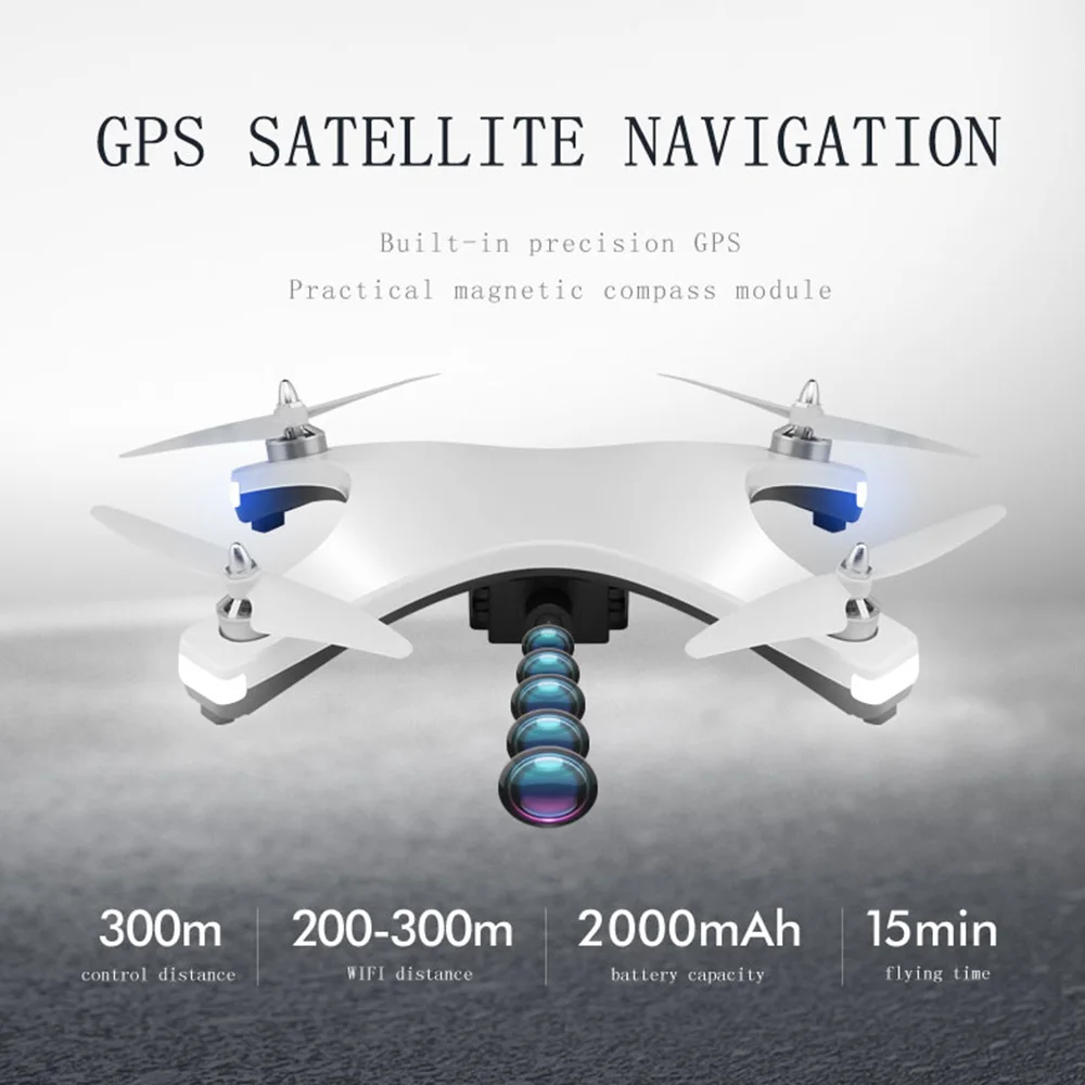 W606 GPS Профессиональный RC большой Дрон RTF 5G 4CH 6-осевой гироскоп Квадрокоптер со