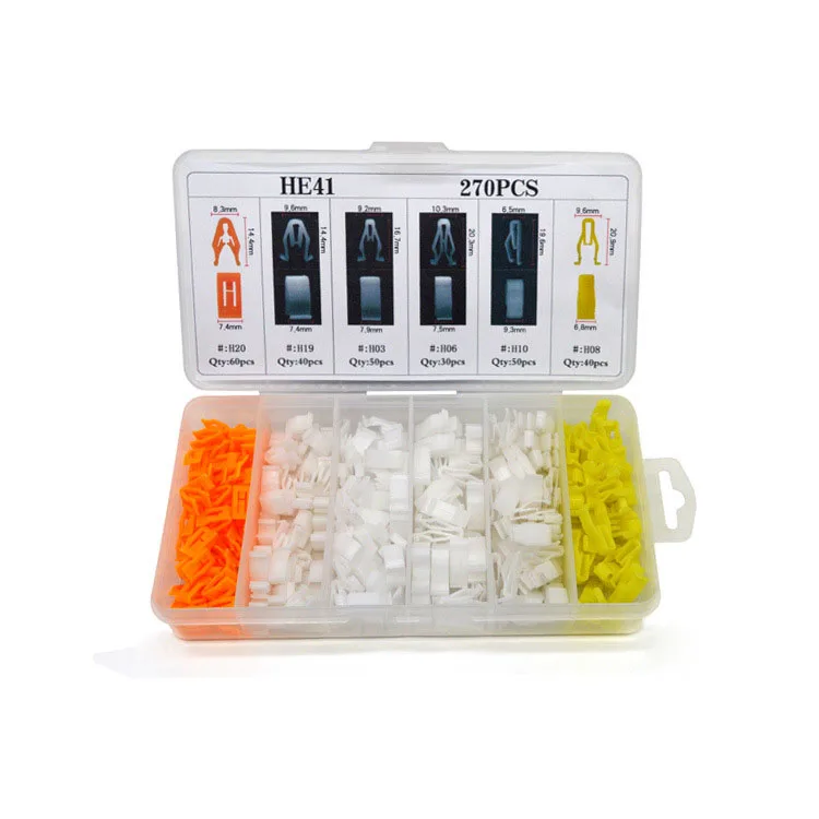 New HE37-395pcs Plastic Automotive Push Pin Rivet Trim Clip Assortment Kit | Автомобили и мотоциклы