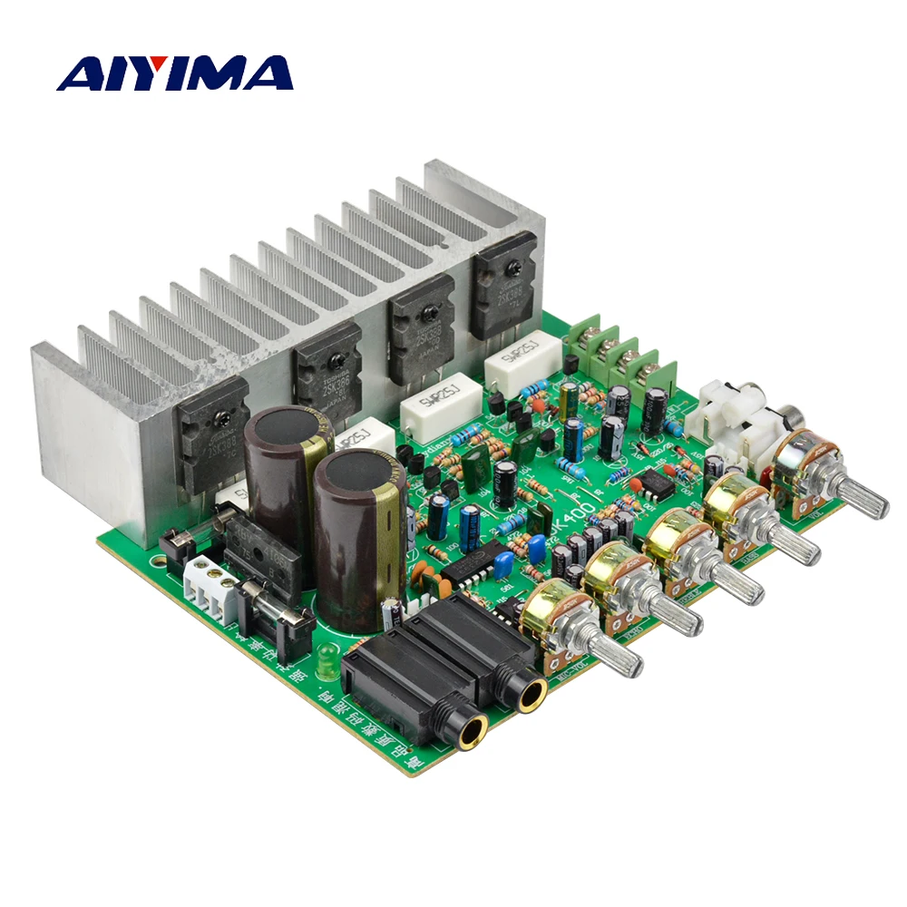 AIYIMA 250W Power Amplifier Audio Board HIFI Karaoke Reverb Amplifier 2.0 Stereo Sound Amplificador Home Audio With Tone Control