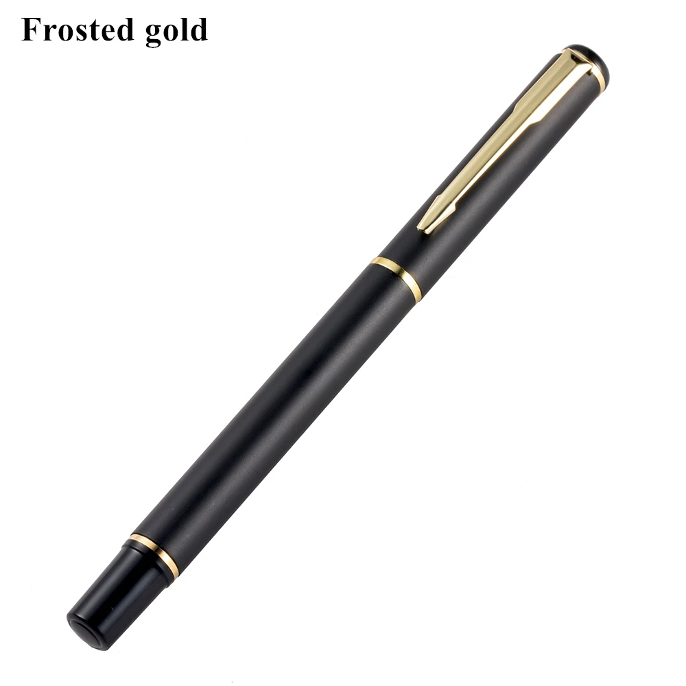 Frosted gold Канцелярские товары от производителя офисные металлические шариковые ручки для школьных принадлежностей школьные бизнес подарки ручка - Цвет: Frosted gold