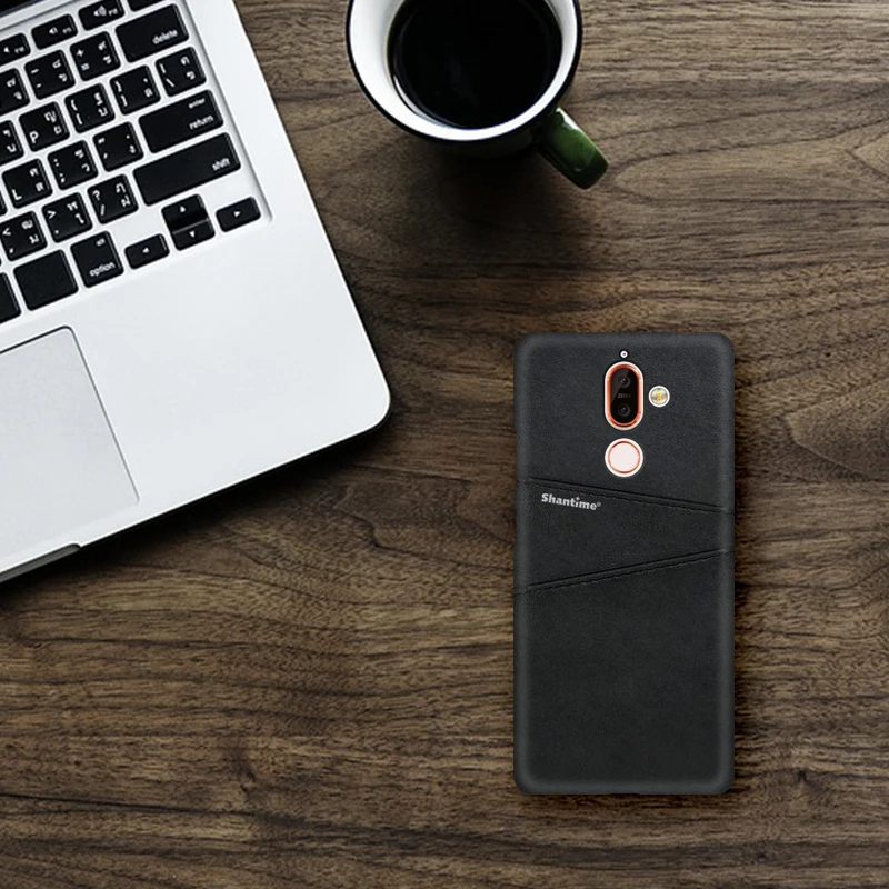 Роскошный винтажный кожаный чехол для Nokia 7 Plus телефона из искусственной кожи с