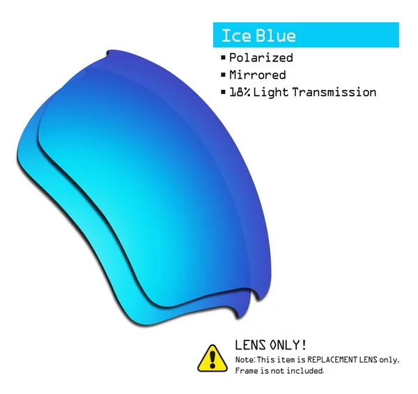 Ice Blue SmartVLT поляризованные Сменные линзы для солнцезащитных очков в стиле полукуртки Окли 2,0 XL-несколько вариантов - Цвет линз: Ice Blue