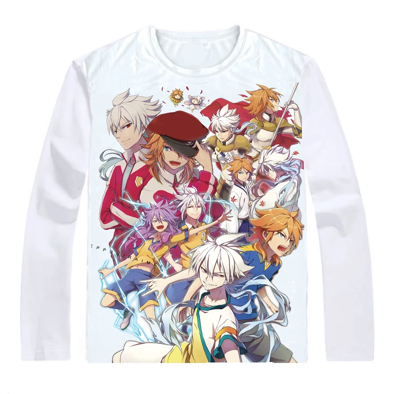 Футболки Inazuma Eleven GO 2 Chrono Stone многостильные рубашки с длинным рукавом Irebun Tenma Matsukaze
