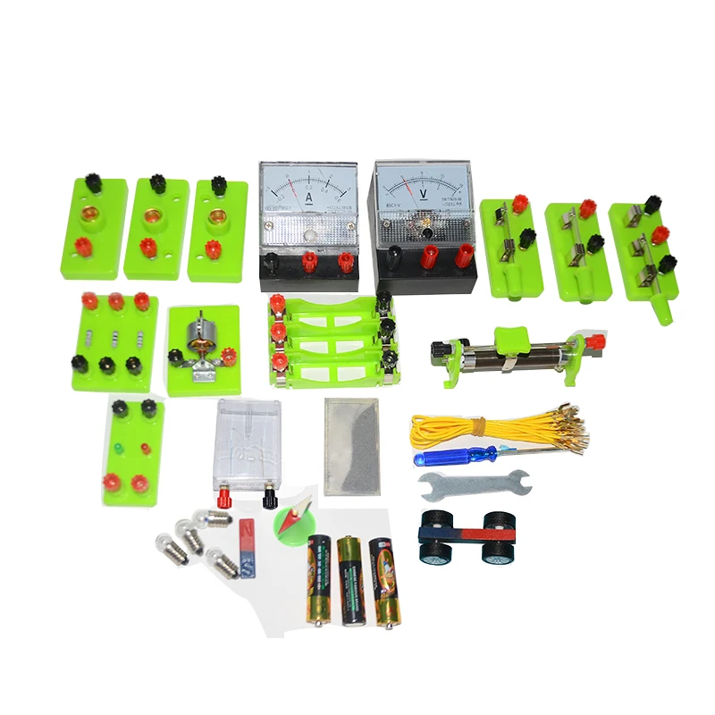 Школьное оборудование для экспериментов по физике с амперметром вольтметр