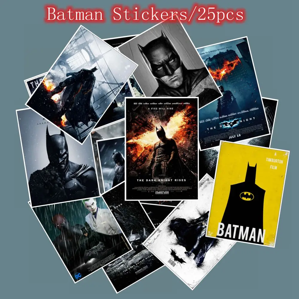 A026(25pcs) 25 шт./упак. DC супергерой Бэтмен наклейка в стиле граффити игрушки чемодан стикеры s для ноутбука s - Цвет: A026(25pcs)