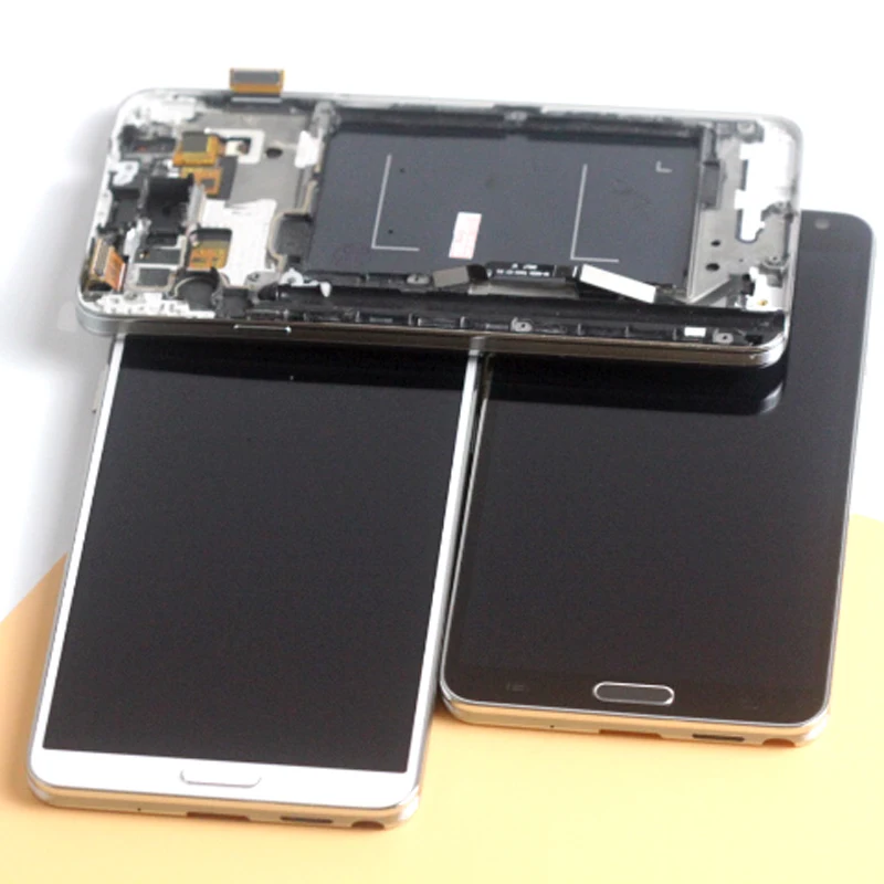 5,7 ''ЖК-дисплей для SAMSUNG Galaxy Note 3, сенсорный ЖК-дисплей с рамкой Note 3, N9000, N9005, N900A, запчасти для сенсорного экрана