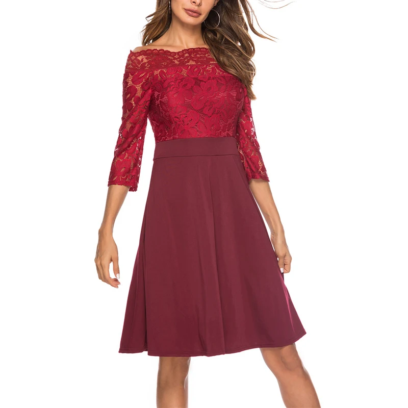 Женская одежда модное сексуальное тонкое с вырезом лодочкой длинным рукавом