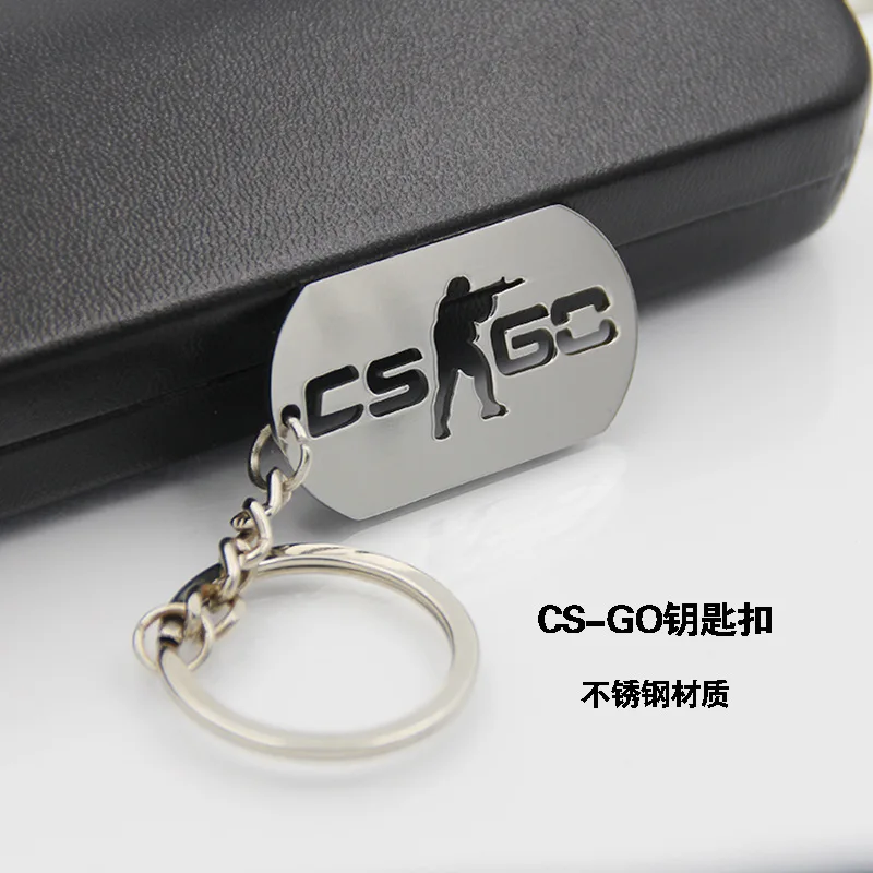 Брелки из нержавеющей стали Counter-Strike CSGO креативные подарки мужские подвески с
