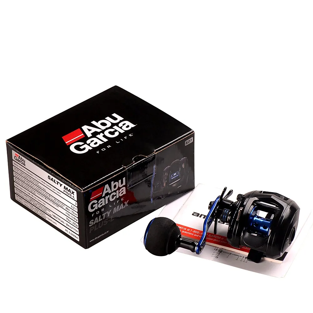 Abu Garcia SALTY MAX PLUS Baitcast Рыболовная катушка 3BB 6 2: 1 Max Drag 5 кг Магнитная тонкая тюнинг
