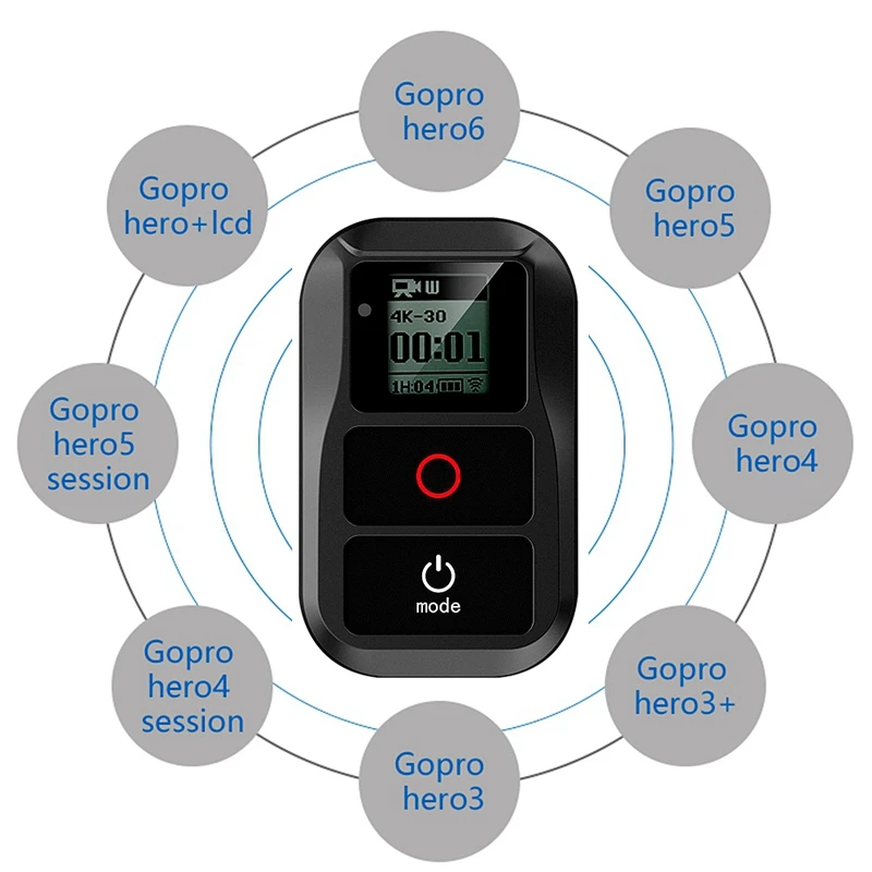 Водонепроницаемый пульт дистанционного управления для GoPro 360 Max Wi Fi Go Pro Hero 5 6 7 8 Black