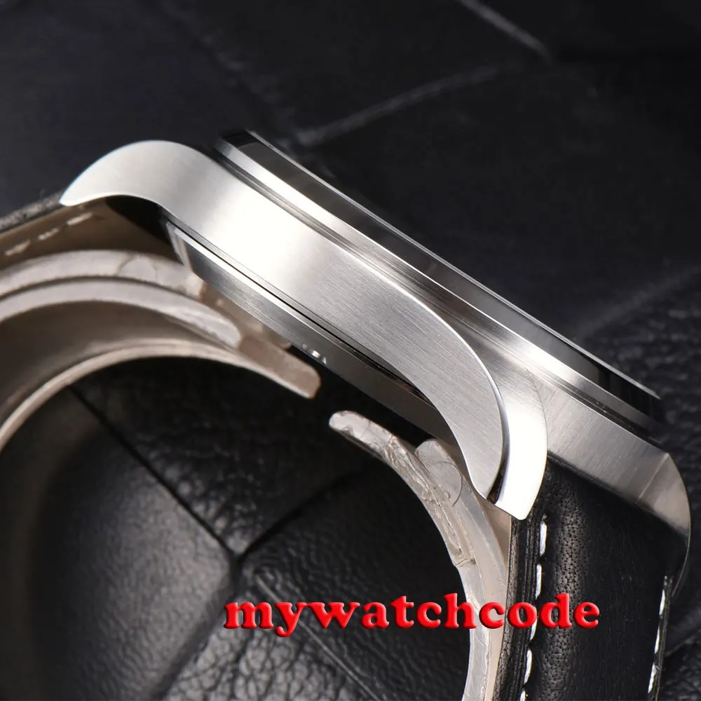 Кварцевые мужские часы с черным циферблатом parnis 43 мм|watch men|watch men quartz watchwatch watch |