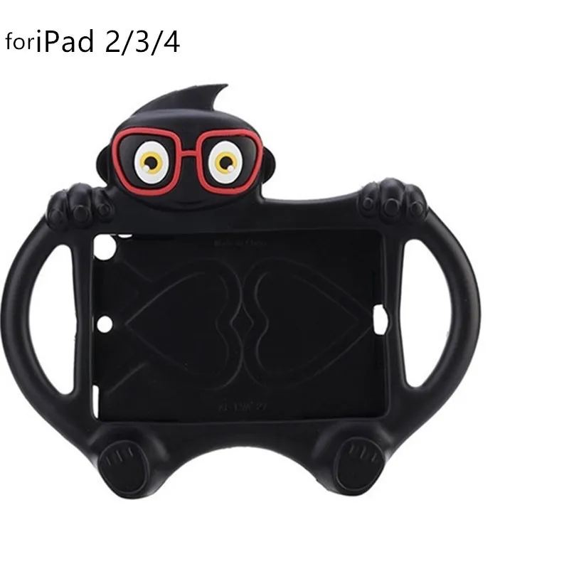 Милый чехол для Apple ipad 2 3 4 9,7 дюймов чехол для планшета смарт-подставка чехол для ipad Mini 1 2 3 силиконовый чехол дети Funda Etui - Цвет: as the picture shows