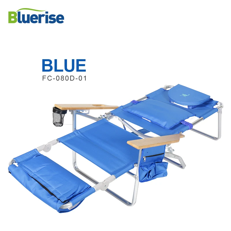 BLUERISE роскошный легкий складной пляжный шезлонг Экстра Широкий деревянный