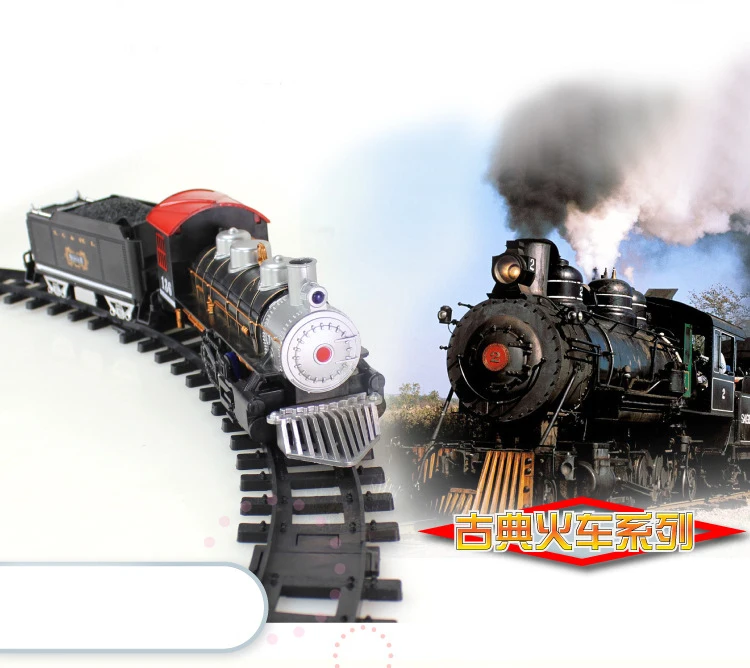 Лидер продаж 2019 классические игрушки железнодорожный поезд на батарейках