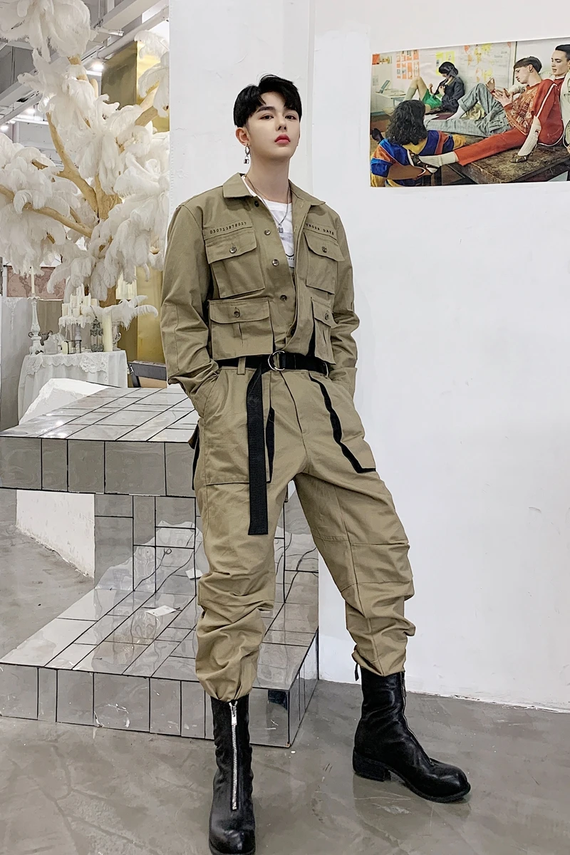 Яркий! Весенний Новый стильный повседневный комбинезон super fire в стиле хип хоп с