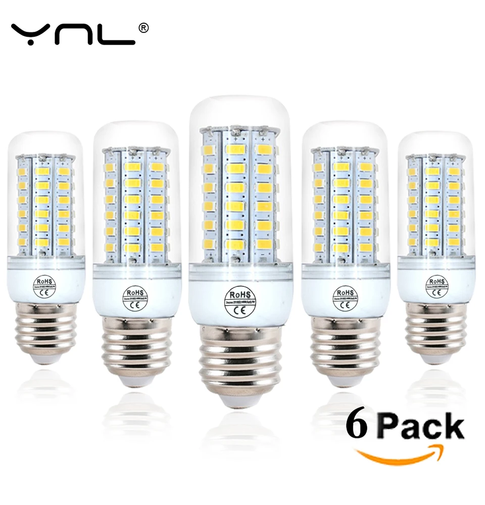 Светодиодная лампа E27 220 В 24 36 48 56 69 72 96 s SMD5730 6 шт.|led lamp e27|led e27 220vlampada de led |