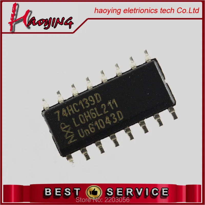 (10 Шт./лот) SMD 74HC139D Логических интегральных схем 2-полосная 2/4