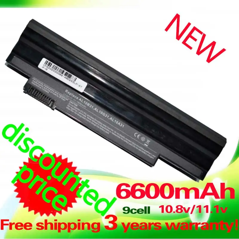 Golooloo 6600 мА/ч Батарея для acer Aspire One D255 522 722 AOD255 AOD260 D257 D255E D257E D260 D270 E100 AL10A31 AL10B31