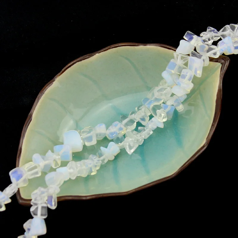 Бесплатная доставка 7 8 мм опалитовые фишки свободной формы с натуральными