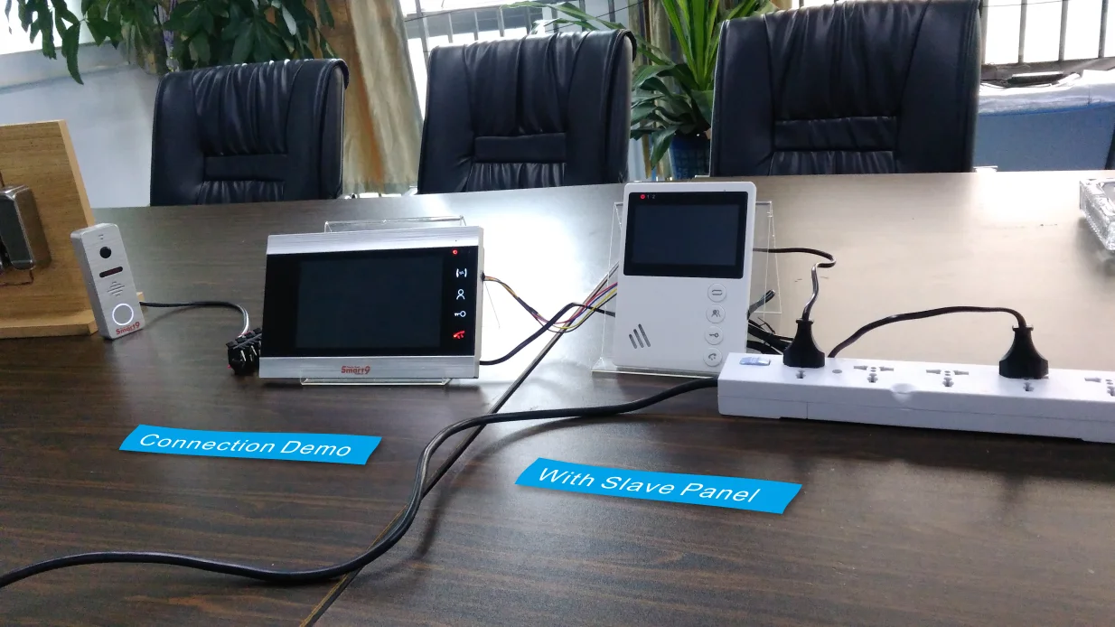 Smart9 строительный домофон, 4 провода DIY видео домофон, контроль доступа к E-Lock, 7 дюймов внутренняя панель Поддержка расширения набор