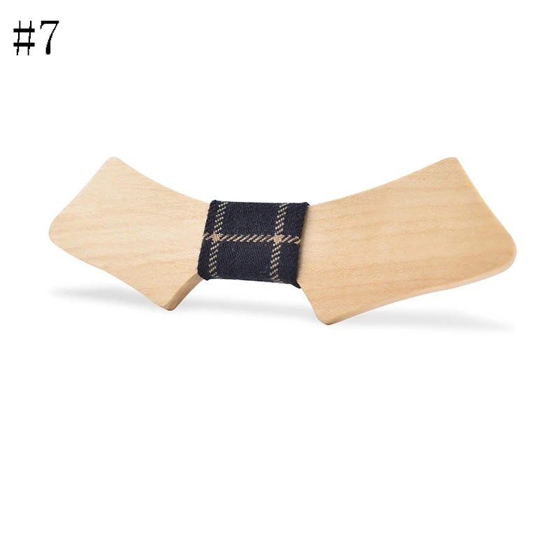 

Wooden Bow Tie Handmade Classic Best Gift Necktie Wedding Party Butterfly