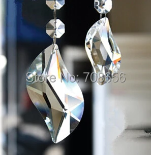 Люстра с кристаллами из стекла 10 шт. 63 мм S SHAPED призмы детали|hanging lamp parts|crystal