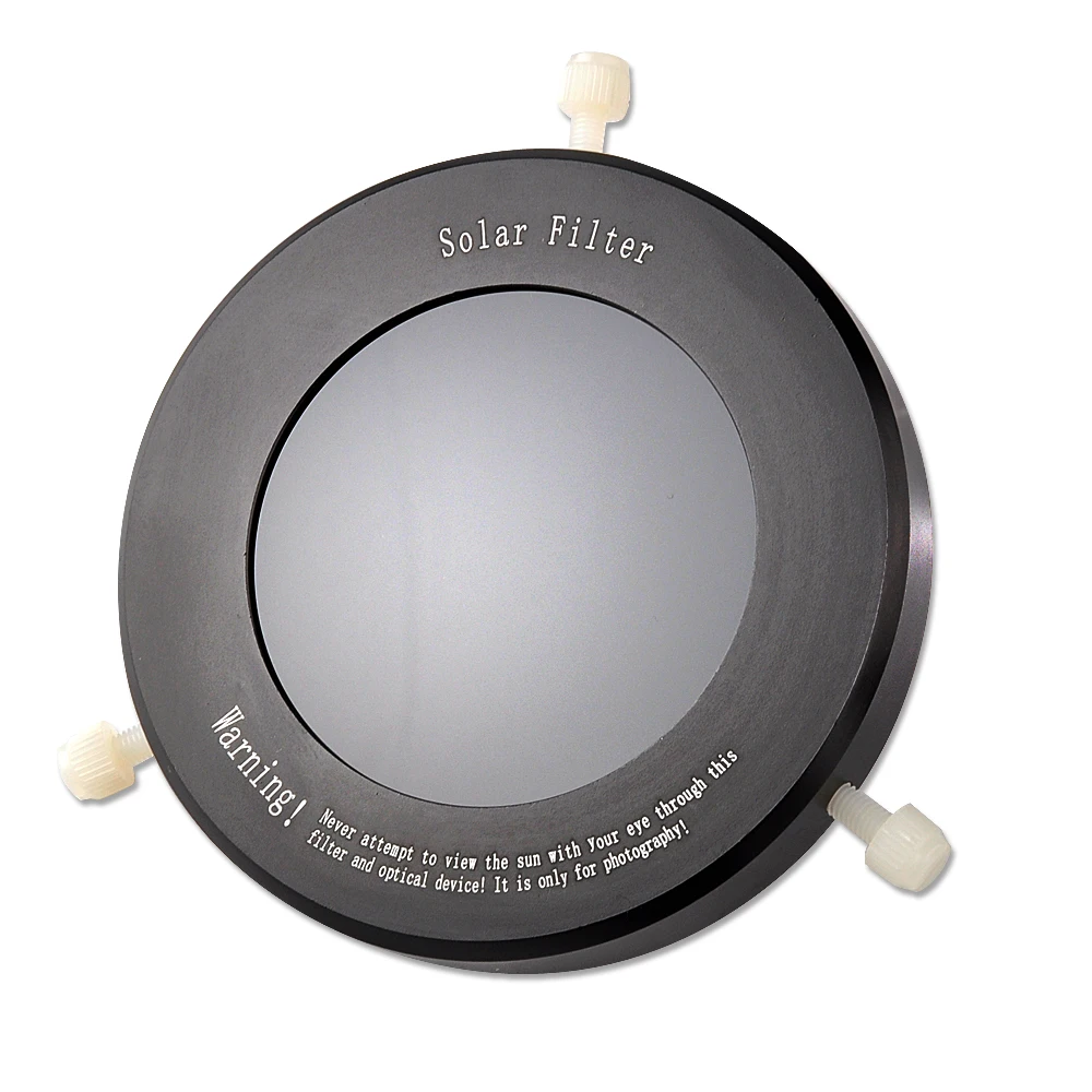 Стеклянный Телескопический солнечный фильтр с регулируемой крышкой