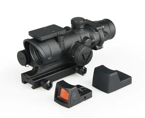 Тактический Прицел ACOG 4x32 светодиодный прицел HD оптический с подсветкой