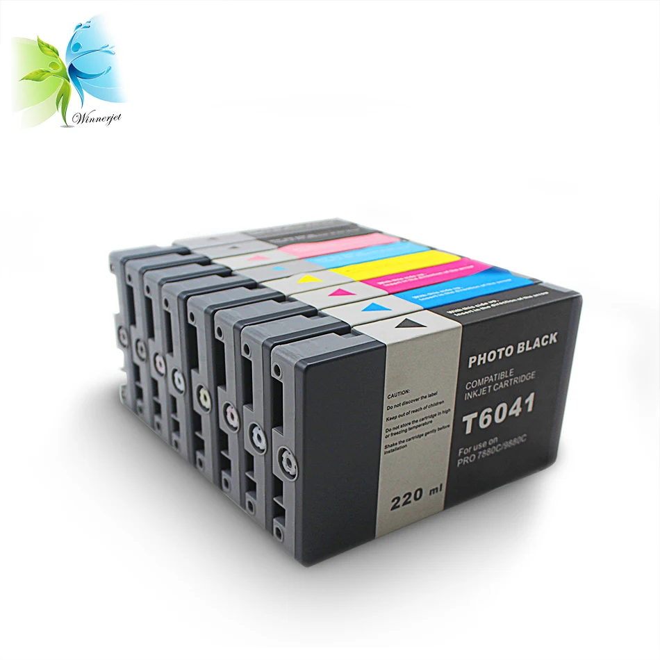 Winnerjet 8 шт. T6121 чернильный картридж с сублимационными чернилами для Epson 7450 9450 7400 9400