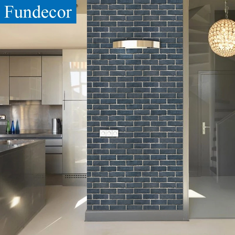 [Fundecor] Bluestone кирпич обои самоклеющиеся для гостиной спальни домашний Декор 3d