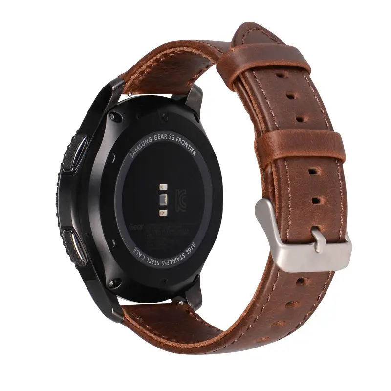Ремешок из натуральной кожи для Samsung Gear S3 сменный Браслет смарт часов Classic