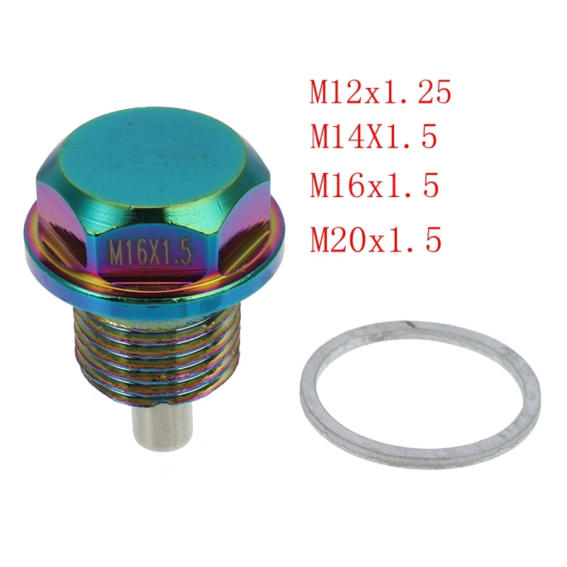 M12 x 1 25 M16x1.5 M14X1.5 Магнитный сливной отстойник масляного масла для двигателя