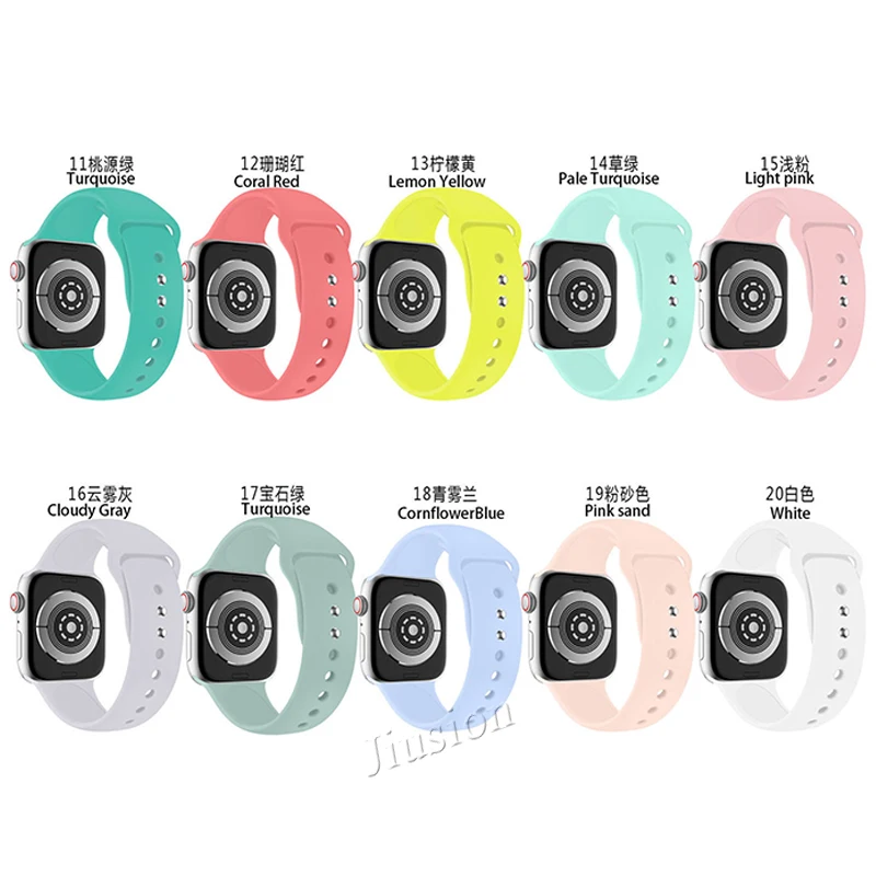 Силиконовый сменный ремешок для Apple Watch 38 мм 42 3/2/1 Ios Smartwatch наручный браслет I