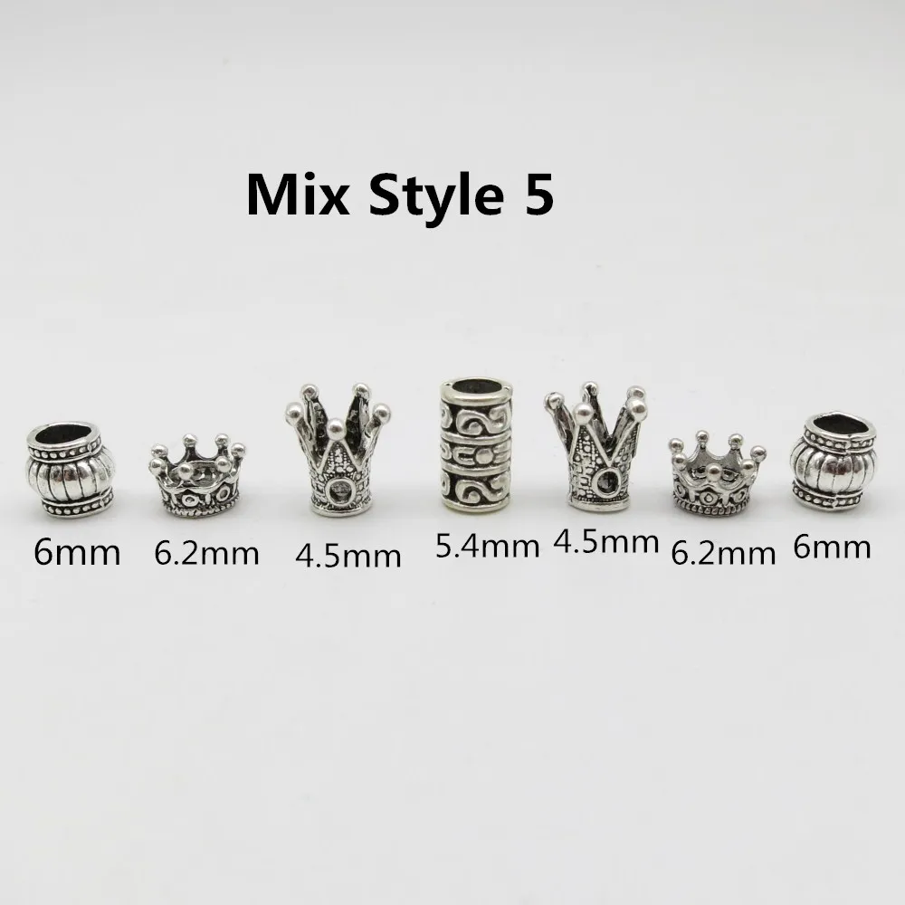 Mix Style 5 7 шт./упак. разных стилей viking, подвязанные лентой, с объемной волной, бороды, дредлоки, для увеличения объема, бусины кольца трубки для Аксессуары для волос - Цвет: Mix Style 5
