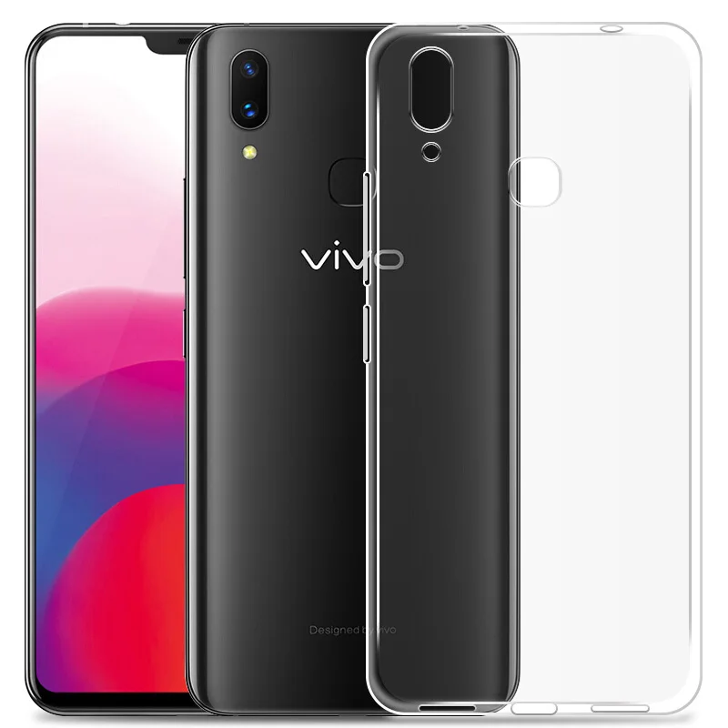 Чехол для Vivo V9 чехол накладка 6 3 дюйма мягкая прозрачная силиконовая задняя